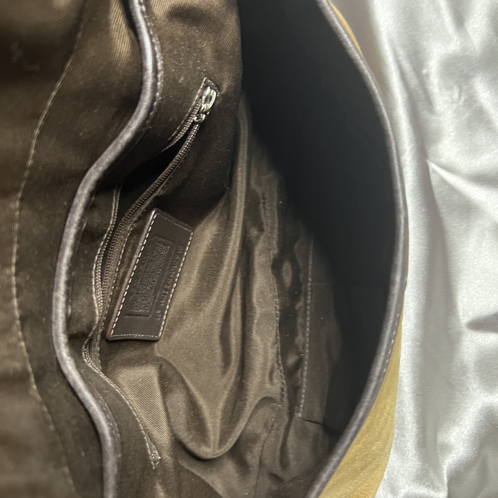 Coach Soho Tan and Brown Suede Shoulder Bag - Picture 11 of 11